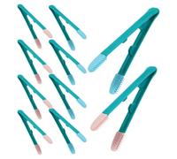 Lurrose Cepillo y Pinzas para Eliminar Lágrimas de Mascotas 10 Unidades 5 Rosa Verde 5 Azul Verde Limpiador Ocular Suave para Perros y Gatos Cuidado de Ojos para Cachorros en Casa y