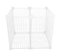 Lurrose Cesta Organizadora para Congelador Vertical Fondo Alambre Resistente Tamaño 36X30X30 CM Compartimento Dividido 2 Secciones Contenedor para Almacenamiento de Alimentos y