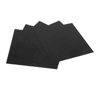 Lurrose Chapas Aluminio 5 Piezas 3.93x3.93 In Aluminio Negro para Bricolaje y Uso Industrial Superficie Lisa Resistente Decoloración