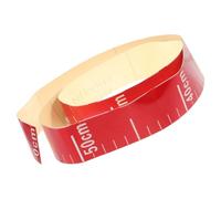 Lurrose Cinta Métrica Autoadhesiva para Tanque de Agua Pegatina Roja 35mm X 1m Herramienta de Medición de Nivel de Agua Resistente al Escala Clara para Uso Doméstico E Industrial