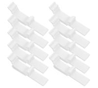 Lurrose Clips para Cenefas de Persianas Verticales de Plástico Pom Juego de 12 Piezas Accesorios Aplicables para Lamas Protección contra Polvo Repuestos para Cortinas Oficinas y