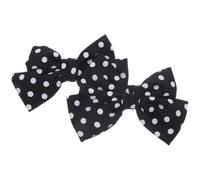 Lurrose Clips para Zapatos Lazo Negro, Accesorios Reutilizables de Tejido Delicado para Mujer, Decoración Elegante para Graduación y Compromiso,