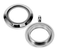 Lurrose Colgante Bandeja de Acero Inoxidable Marco Redondo para Joyería y Accesorios de Bisutería Manual para Uso Diario