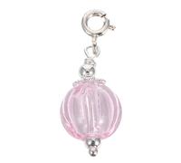 Lurrose Colgante de frasco de perfume vacío: colgante de frasco de deseos de vidrio rellenable para manualidades, recuerdos de boda, llavero decorativo de viaje de 10 ml.
