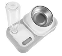 Lurrose Comedero Automático para Gatos y Perros con Dispensador de Agua Cuencos de Seguro y Gran Capacidad Práctico y Fácil de Limpiar para Uso Doméstico y Profesional