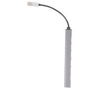 Lurrose Concentrador USB de 7 Puertos para Portátil, Adaptador USB 3.0 de Alta Velocidad, Protección contra Sobrecorriente, Color Gris, Expansión Múltiple para PC y Laptop, Adecuado