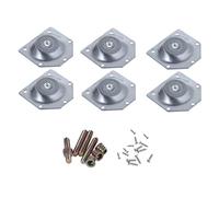 Lurrose Conector Práctico para Patas de Mesa Placas de Hierro Biselado 6 Piezas Fijadores Duraderos para Muebles Ajustable y de Usar