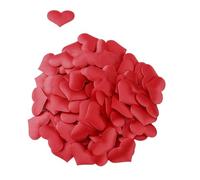 Lurrose Confeti Rojo en Forma de Corazón 100 Piezas para Adorno de Mesa y Álbumes, Papel para Manualidades y Ambiente Festivo en Fiestas y Cumpleaños