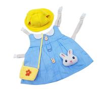 Lurrose Conjunto de Ropa y Arnés para Conejos Grandes, Algodón Transpirable, Accesorios para Mascotas Pequeñas, Correa para Paseo y Disfraz de Mascota para Exteriores y Estilo Aleatorio