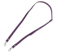 Lurrose Correa de hombro de piel sintética: Correa para bolso cruzado de 120 cm/47 pulgadas con hebillas metálicas - Cinturón ajustable para bolso de mano, cartera o monedero (color morado)