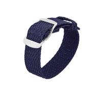 Lurrose Correa de Reloj de Nailon Resistente 20 Mm Azul Marino Compatible Perlon Strap, Pulsera Cómoda para Relojes Inteligentes, Accesorios de Reloj para Uso Diario y Casual