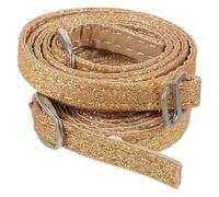 Lurrose Correas de Zapato para Tacones Altos Desmontables Hebilla, Correa de Talón Cruzada de Pu en Color Dorado Mate, Accesorio Ajustable para Mujeres Elegante y Práctico