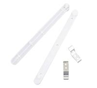 Lurrose Corredera de Gabinete Oculta Lateral en Color, Rieles de Puerta Abatibles para Armarios y Estanterías, Juego de Guías Resistentes de Hierro y Plástico para Puertas Corredizas