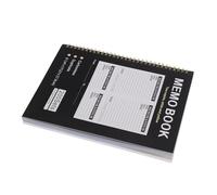Lurrose Cuaderno de Copia sin Papel A4 Negro para Registro Claro y Uso en Tiendas Papel Resistente y Adaptabilidad Multi-escenario