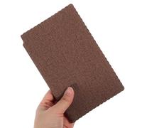 Lurrose Cuaderno Profesional Pequeño de Notas Cubierta de Cuero Pu Marrón, Portátil y Compacto para Estudiantes y Escritura Creativa Escuela
