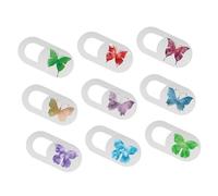 Lurrose Cubierta de Cámara Web para Portátil con Mariposas, 9 Piezas Abs