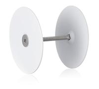 Lurrose Cubierta de Placa Redonda para Puerta Metálica de Acero Inoxidable, Diseño Adecuado Ajustado, Resistente al Desgaste, Montaje Tornillos, Uso en Hogar y Oficina