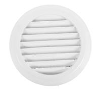 Lurrose Cubierta de Ventilación Redonda de Abs 200 Mm con Rejilla para Respiradero de Sofito, Filtro Antipolvo y Prevención de Humedad para Ventilación Silenciosa en Hogar, Baño y Cocina