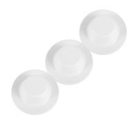 Lurrose Cubierta Decorativa de Escudo para Tubería Plomería, Tapa de Plomería en Color Claro, 3 Piezas, Protección contra Residuos, para Interiores, Placas de Montaje para Tuberías, Uso