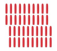 Lurrose Cubiertas de silicona para puntas de pinzas de pestañas, paquete de 120 piezas rojas, ligeras, ideales para proteger dedos en procesos de costura y elaboración de pestañas