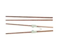 Lurrose Cubiertos Antivibración para Personas Mayores, Palillos de Práctica de Madera Natural Clip de Rebote, 2 Pares Reutilizables para Comer Sushi y Arroz en Restaurante o Casa