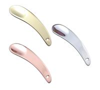 Lurrose Cucharas para Crema de Ojos de Aleación de Zinc, Juego de 3 Piezas (dorado, Plateado, Rosa Dorado), Cucharas Cosméticas para Mascarilla Facial y Maquillaje, Accesorio Portátil