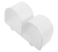 Lurrose Cuenco Colgante para Jaula de Mascotas Blanco, Cuencos de Plástico para Perros y Gatos, Dispensador de Agua y Comida Ajustable para Cachorros, Diseño Antisalpicaduras, Fácil