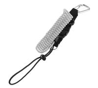 Lurrose Cuerda de Seguridad para Cámara de Buceo Clip Rápido y Sistema Retráctil de Resorte en Espiral, Acero Inoxidable, Diseñada para Fotografía Submarina y Actividades de Snorkel,