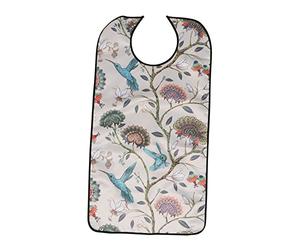 Lurrose Damas Adultas Babero Premie Ropa Adulto Baberos Lavables Babero Adulto Floral Adultos Baberos Estampados De Flores Babero Ancianos Comiendo Babero Poliéster Comiendo Delantal