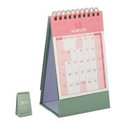 Lurrose de Mesa de Escritorio Compacto con Sección de Notas Planificador Multi Funcional para Organización Diaria y Programación Color Verde Oliva