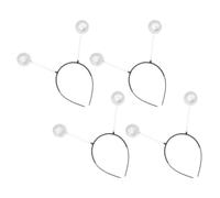 Lurrose Diadema Bolas de Espuma Color 4 Piezas para Decoración del Cabello, Accesorio Creativo para Fiestas, Carnaval y Disfraces Infantiles, Tocado Ligero y Cómodo