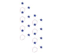 Lurrose Diadema de 8 Piezas Pentagrama de Lentejuelas para Niñas, Accesorios Cómodos de Espuma y Plástico, Adecuado para Fiestas y Sesiones de Fotos