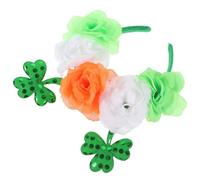 Lurrose Diadema de Brillante con Rosas para Mujer y Niñas Accesorio para Fiesta de San Tocado Cómodo y Festivo para Eventos y Carnavales