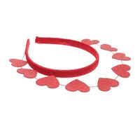 Lurrose Diadema de Corazón Roja para Mujer con Diseño Brillante Accesorio de Pelo para Fiestas y San Valentín Ligera y Cómoda para Fotos Creativas y Ambiente Festivo