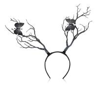 Lurrose Diadema de Halloween Ramas de Árbol en Forma de Cuerno, Material Silicona, Diseño Cómodo y Textura Agradable para Cosplay y Disfraces Festivos