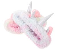 Lurrose Diadema de Unicornio para Mujer 2 Piezas, Banda Cabello Diseño Unicornio, Colores Arcoíris y Morado, y Cómoda para Maquillaje, Lavado de Cara y Spa