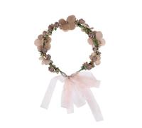 Lurrose Diadema Guirnalda de Flores de Tela Ajustable para Dama de Honor, Cómoda y Elegante para Bodas y Fiestas Junto al Mar