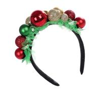 Lurrose Diadema Navideña Cascabeles Accesorio Decorativo para Fiestas Diseño Atractivo Color Rojo Brillante Tamaño Único para Adultos y Adecuado para Disfraces y Celebraciones