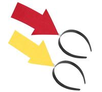 Lurrose Diadema para Fiestas y Cosplay 2 Piezas Flechas Rojas y Amarillas Accesorio para Fotos y Festivales Material Suave y Cómodo Diseño Creativo y Llamativo