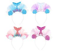 Lurrose Diadema Sirena 4 Colores Aro Para El Pelo Bandas Para El Pelo Fiesta Para Princesita