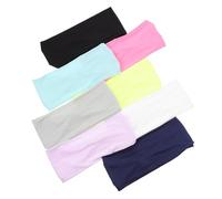 Lurrose Diadema Sudor Profesional de Poliéster, Cómoda y Fácil de Llevar, Adecuado para Yoga y Ejercicios al Aire Libre, Pack de 8 Unidades