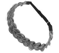 Lurrose Diadema Trenzada Cabello Mujer Banda Ajustable de Sintéticas Alta Dientes, Accesorio Pelo Mujer Adecuado para Uso Diario y Eventos