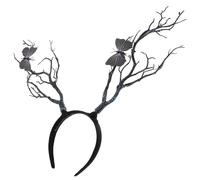 Lurrose Diadema y Complemento para Fotografía en Forma de Astas de Ciervo de Ramas de Árbol Accesorio de Silicona para Mujer para Disfraz de Halloween