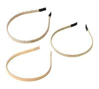 Lurrose Diademas Finas Metálicas 3 Piezas para Mujer y Niña Cierre de Resorte, Accesorio Ligero para Cabello Elegante y Cómodo, Adecuado para Uso Diario y Eventos Obsequios