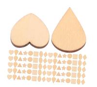 Lurrose Discos de Madera Natural Inacabados Variadas para Manualidades Diy y Decoración Actividades Educativas y