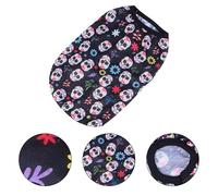Lurrose Disfraz de Cabeza de Fantasma Estampado Colorido de Mascota para Perros Sudadera de Tela Clara, Ajuste Suelto y Lavable Adecuado para Halloween y Uso Diario
