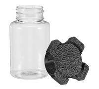 Lurrose Dispensador de Agua para Reptiles de Tamaño Mediano Comedero Multipuerto de Plástico PP Negro Cuenco para Grillos Arañas Hormigas y Otros Insectos Bandeja de Hidratación