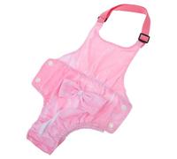 Lurrose Dog Diaper Female Reusable Ajustable y Lavable para Perritas Celo Braguita Higiénica Protectora con Transpirable y Antifugas Nappy Periódico para Cachorras