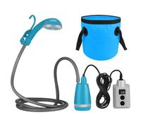 Lurrose Ducha Portátil para Camping Batería Recargable de 2200mah y Flujo de 2.5-3.5l/, Diseño Compacto en Abs y Goma Adecuado para Senderismo y Viajes al Aire Libre