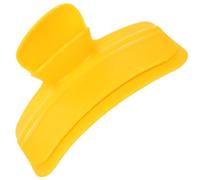 Lurrose Embudo de Silicona Antiderrames para Ollas, Vertedor Fácil Resistente al Calor, Diseño Compacto Amarillo para Cocina, Colador de Sopa y Escurridor de Aceite, Accesorio Práctico